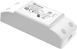SONOFF Smart WiFi Light Switch 10A 2400W, Wireless Relay Switch Universal DIY Module for Smart Home Automation, Works with Alexa/Google Home/eWelink/IFTTT, No Hub Required, BASICR4