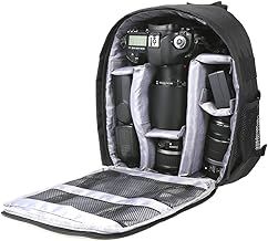 DSLR Camera Bag Backpack Waterproof Shockproof Camping Travel Rucksack for Canon Sony Photographers - Grey