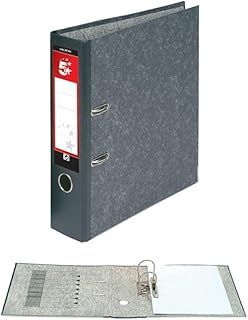 5 Star Office Lever Arch File 70mm A4 Cloudy Grey [Pack 10]