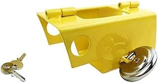 Hyfive Heavy Duty Hitch Lock for Caravan/Trailer Stainless Steel With Padlock Security Lock for Caravan