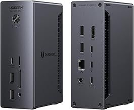 UGREEN Revodok Max 213 Thunderbolt 4 Dock, 13-in-1, Single 8K or Dual 4K@60Hz Display, 90W Charging, 3x 40Gbps Thunderbolt 4, 5x USB-A and USB-C, 2.5GbE, SD/TF 4.0, Compatible for Mac and Windows PC
