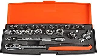Bahco SL24 Socket Set, Black/Red