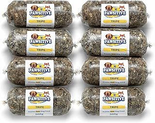 Raw Dog Food Frozen Minced Green Tripe 20x500g Chubs 10kg (22lbs) For Dogs Complete BARF Diet