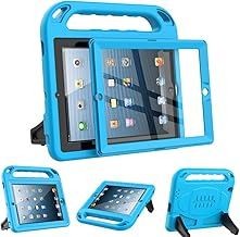 Surom Kids Case for iPad 2 3 4 （Old Model）- Built-in Screen Protector, Shockproof Handle Stand Kids Friendly Protective Case for iPad 2nd 3rd 4th Generation, Blue