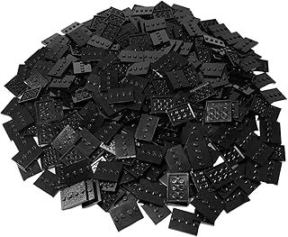 LEGO Parts: Tile, Modified 3 X 4 With 4 Studs In Center - Minifigure Display Base Collector Series (PACK Of 16 - Black)
