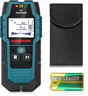 HANMATEK Stud Finder SF1 Wall Scanner 4 in 1 Electronic Stud Sensor with Depth Tracker, Unit Change, for Wood, Metal, Cables, Circuits Detect in Walls