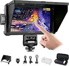 VILTROX DC-550 3D LUT Touch Screen Camera Field Monitor 1200 Nits High-Bright 5.5 inch DSLR Camera Monitor with Sunshade Hood/Battery HDR 4K HDMI in and Out Exposure Focus Assist Waveform Monitor