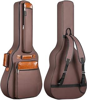 CAHAYA Guitar Bag Acoustic 40 41 42 Inch Guitar Case Upgraded Premium Version 12mm Sponge Padded