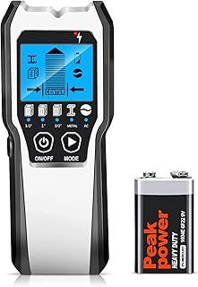Stud Finder Wall Scanner 4 in 1 Multifunctional Upgraded Smart Wall Scanner, Stud Sensor Beam Detector with Battery for Wood Metal and AC Wire Detection, Comes with HD LCD Display and Audio Alarm