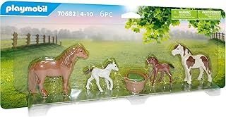 Playmobil 70682 2 Ponys With 2 Foals, Fun Imaginative Role-Play, PlaySets Suitable for Children Ages 4+