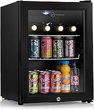Super35 LED Mini Fridge | 35L Table-Top Beer, Wine & Drinks Fridge | Energy Efficient with Dual-Glazed Glass Door