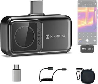 HIKMICRO Thermal camera for android Mini2, Thermal Imaging Camera 256 x 192 IR Resolution, 25Hz Refresh Rate, 50°Wide Angle, -20°C to 350°C Temperature measurement range, for USB-C (not for iphone)