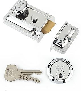 Yale P-77-CH-CH-60 - Traditional Nightlatch - 60mm - Chrome Finish - Standard Security