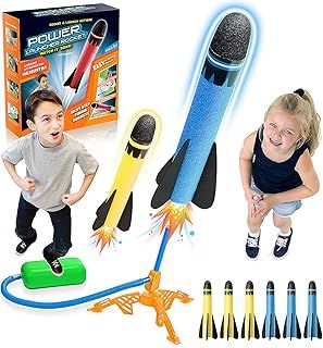 DejaNard Toys for 3-10 Year Old Boys, Rocket Toy Launcher for Kids Gifts for 3-12 Year Old Boys Girls Outdoor Toys Boy Toys Age 3 4 5 6 Garden Toys Kids Toys Boy Gifts Age 3-12 Birthday Gifts