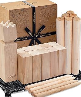 Jaques of London Kubb Outdoor Game | Garden Games for Families | Regulation Size Kubb Game | Wooden Outdoor Games | Since 1795