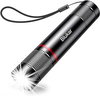 LED Torch Rechargeable, 2000L Super Bright Adjustable Focus Flashlight, 4 Lighting Modes, Long Battery Life, Waterproof Pocket Size Torch for Power Cuts, Emergency, Camping, Hiking, Outdoor