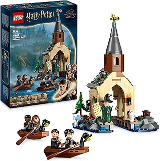 LEGO Harry Potter Hogwarts Castle Boathouse Set with 2 Boat Toys for 8 Plus Year Old Kids, Girls & Boys, Includes 5 Character Minifigures and Hedwig the Owl Figure, Wizarding World Gift Idea 76426
