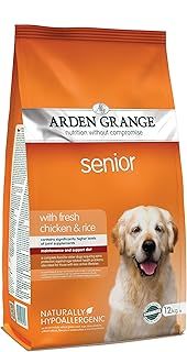 Arden Grange Senior Dry Dog Food with Fresh Chicken and Rice, 12 kg