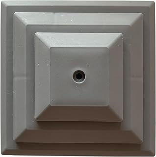Pack of 10 Grey Plastic Fence Posts Caps to fit a 4" (100mm) Fence Post. UK Made, Rot Proof. (GT0049) Free UK Postage