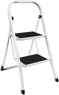 Home Vida 2-Step Steel Portable Folding Heavy Duty Ladder - Multi-Colour