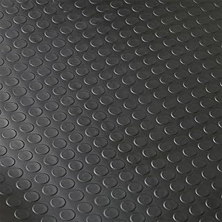 Xtremeauto Rubber Matting 1.5M X 1.2M - Rubber Matting Flooring Roll, Non Slip Garage Floor Mats, Suitable For Outdoor Use, No Odour Shed Madding Sheet 3mm Thick Garage Flooring (Coin Top)