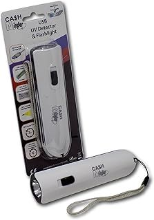 USB Rechargeable UV Ultra Violet Counterfeit Forged Fake Money Cash Note Tester Detector with Flashlight - Fully Compatible with New Polymer Notes