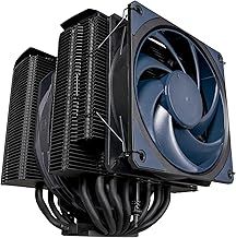 Cooler Master MasterAir MA824 Stealth CPU Air Cooler - Dual Heatsink, Push-Pull Mobius 135 & 120 Fans, 8 Superconductive Composite Heat Pipes, Full RAM Clearance - Intel & AMD Socket Compatible