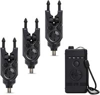 Nash Siren R2 Bite Alarm and Receiver Presentation Set: 3 Alarms and Receiver
