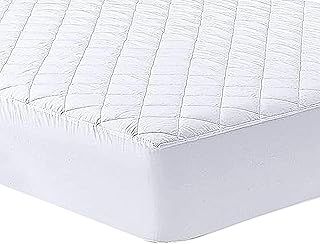 IMFAA Quilted Mattress Protector - Extra Deep Stretch Skirt– Mattress Topper – Anti Allergy and Breathable Fitted Mattress Cover. (White, S-Double-4Ft(122x190+40) Cm)