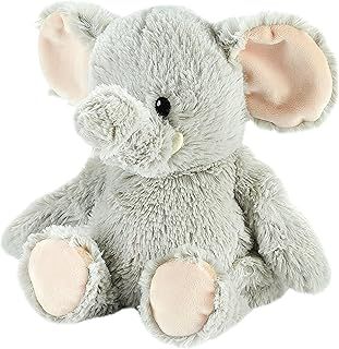 Warmies Plush Elephant Microwavable Weighted Teddy with French Lavender Scent, Hot or Cold for Cool Relaxation and Warm Relief