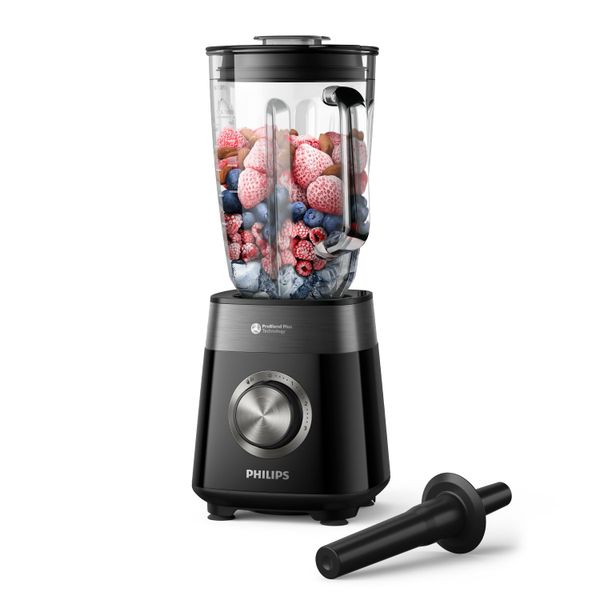 Philips Blender 5000 Series, 1200W ProBlend Plus, 2L Ribbed Glass Jar
