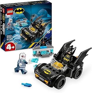 LEGO DC Batman: Batman & Batmobile vs. Mr. Freeze - Super Hero Car Toy with 2 Minifigures for Fun Role Play - Birthday Gift for 4+ Year Old Boys and Girls 76301