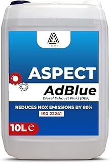 Aspect AdBlue Diesel Exhaust Fluid 10L And 20L – Ad Blue for Reducing Emissions and Improving Fuel Efficiency – Free Pouring Spout Included – Add Blue Liquid for Diesel Vehicles(1 x10L)