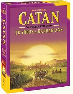 CATAN Traders and Barbarians 5 and 6 Player, Board Game Extension, Ages 12+, 3-6 Players, 120 Minutes Minutes Playing Time