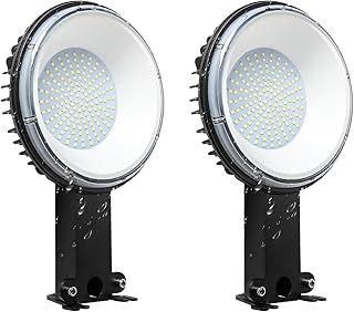 2 Pack LED Barn Light,Dusk to Dawn Outdoor Lighting with 150W 12000LM 6500K Daylight,Yard Lighting IP65 Waterproof,Outdoor Light with Intelligent Light Sensing,for Garage Yard Street Warehouse Use