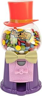 Grupo Erik Gumball Machine Willy Wonka & The Chocolate Factory | 10 x 5 x 5 inches - 25.4 x 12.6 x 12.6 cm Mini Vending Machine | Willy Wonka Hat Sweet Dispenser, Gifts Under 20 Pounds