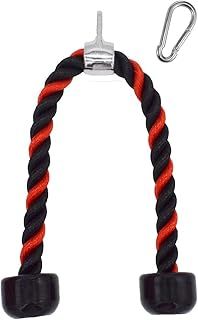 Tricep Rope Cable Attachments Cable Machine Accessories for Home Gym, 27 Inch Tricep Rope For Pulley System Attachment, LAT Pull Down, Cable Machine Attachments, Weight Fitness