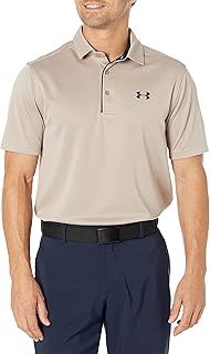 Under Armour Mens Golf Tech Wicking Textured Soft Light Polo Shirt
