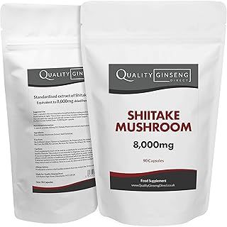 Shiitake Mushroom - 8,000mg Capsules - Powerful Formula (90 Capsules)