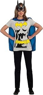 Rubie's Official DC Comics Batgirl Ladies Dress Up Kit, Super Hero Tshirt Top, Cape & Mask