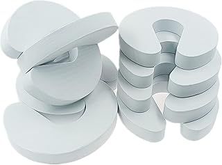 8 Pack Door Finger Guards, White Foam Finger Pinch Guard Child Door Stopper Prevent Children's Fingers from Being Pinched by The Door