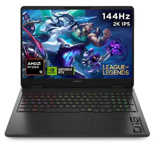 HP OMEN 16" Gaming Laptop | AMD Ryzen 9 8940HX Processor | 32GB RAM | 1TB SSD | NVIDIA GeForce RTX 5060 | 144 Hz 2K IPS Anti-glare Display | Windows 11 Home | AMD FreeSync | Fast Charge | 16-ap0802sa