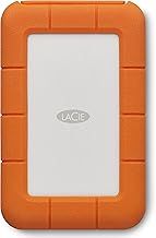 LaCie Rugged USB-C 4TB, Portable External Hard Drive, for PC Mac iPad & iPhone, Data Rescue Services (STFR4000800)