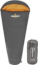 Mummy Sleeping Bag / Grey & Orange Single Sleeper / Comfortable and Portable with Carry Sack / Water Resistant