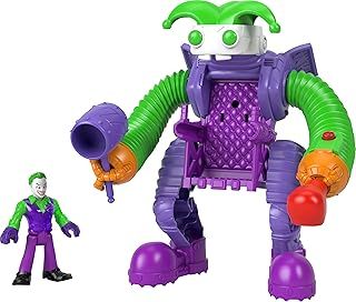 Imaginext DC Super Friends The Joker Battling Robot with Poseable Figure and Lights for Preschool Kids Ages 3+ Years, HGX80