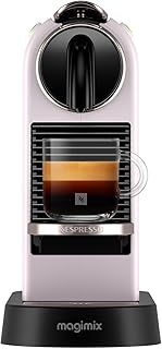 Nespresso CitiZ EN167.P, Capsule Coffee Machine, Single-Serve Pod Coffee Machine, Compact Design, 19 Bar Pressure, 2 Cup Sizes, Welcome Set Included, Pink
