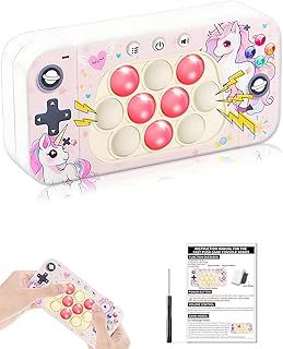 Desamvap Fast Push Game, Handheld Pop it Game Quick Push Bubble Game Fidget Games Console Toys for Boys Girls and Teens Birthday, (UKPOP03)