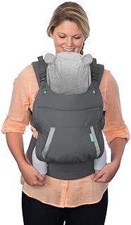 Infantino - Cuddle Up Carrier - Ergonomic Bear-Themed - Face-in Front & Back Carry - Removable Character Hood - Easy to Clean - Adjustable - 12-40 lbs (5.4-18.1 kgs) - Grey - 1 Piece