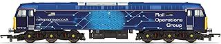 Hornby Diesel Train - R30046 RailRoad Plus ROG, Class 47, Co-Co, 47812 - Era 11 00 Gauge Locomotives for Train Set, Engine Models for Adults - 1:76 Scale Model Gift