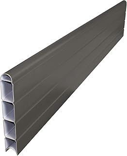 6' (1.8m) Graphite Grey Long Composite Fence Board Plastic Eco Fencing Panel Plank Gravel Board